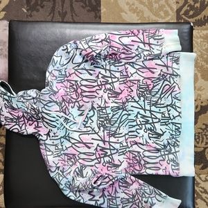 Massive graffiti all over print hoodie